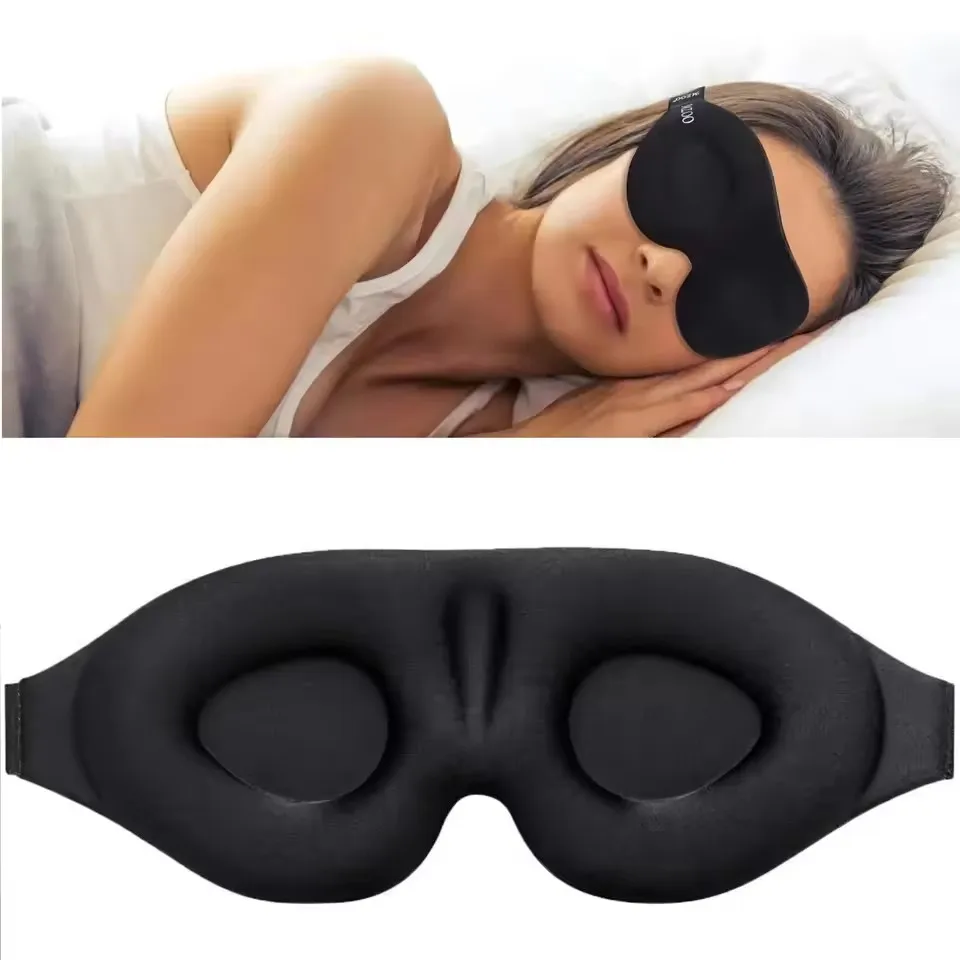 3D Sleeping Aid Eye Mask Blindfold Block Out Light Portable Soft Memory Foam Face Mask Eyeshade Comfort Three Dimension Design