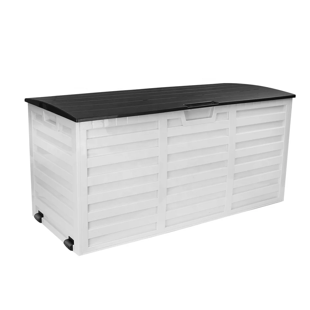 Outdoor Garden Storage Box Lockable Plastic Garden Storage Box Plastic Kids Toy Tool Storage Patio Box