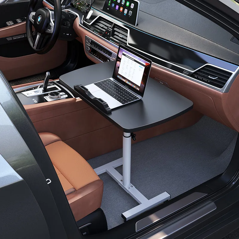 Car Mounted Small Table with Foldable Dining Table Front and Rear Multifunctional Table for Passenger Seat Car Office Desk