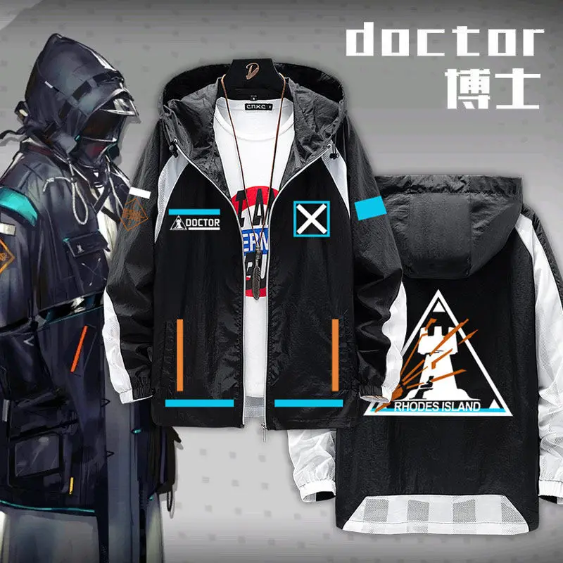 Game Arknights Anime merchandise Doctor Clothes for Men and Women, Sun Protection Jacket, Summer Thin Jacket, Fashion Trend