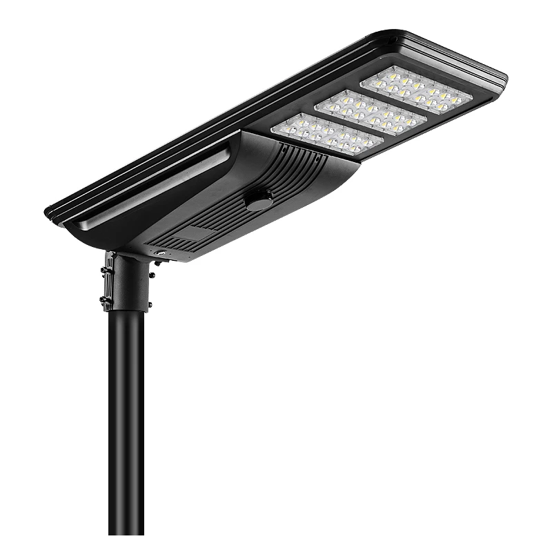 LKH Series 30w 40w 60w 80w 100w 120w with 2-6 Modules Led All in One Solar Street Light Lamp