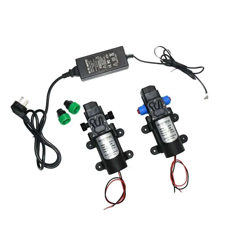 12volt high pressure water pump 60w 80w 100w Micro car wash Garden irrigation Pressure Self-Priming Booster Pump 12 volt adapter