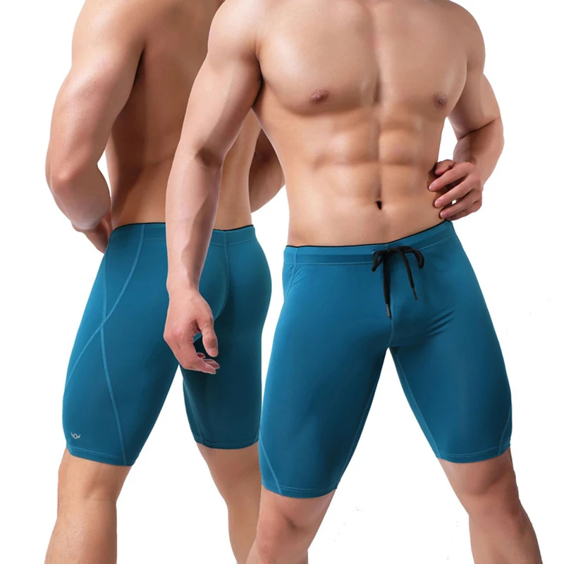 Mens Boxers Running Compression Silky Shorts Men Fashion Beach Short Leggings Joggers Quick-drying Skinny Fitness BoxerShorts
