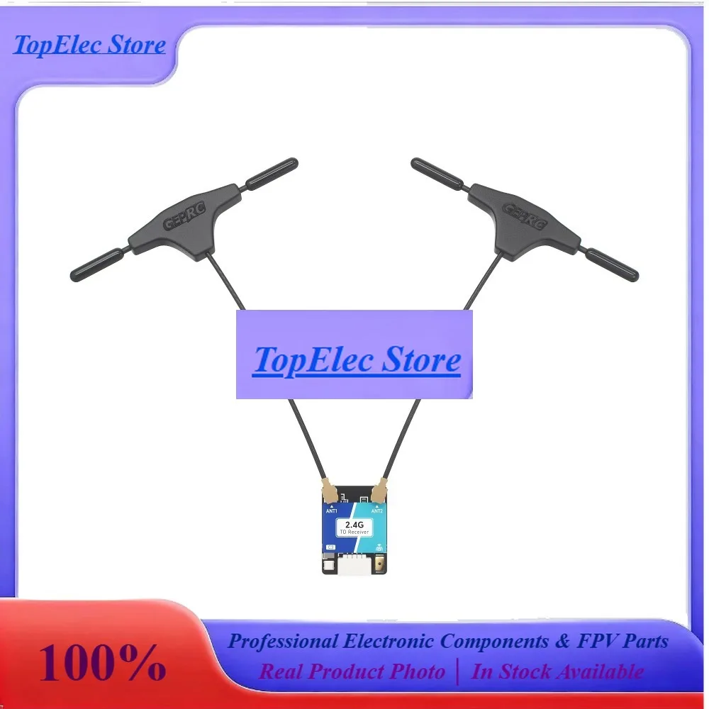 TopEsGEPRC ELRS Nano DUAL 2.4G True Diversity Receiver Built-in WiFi ESP32-C3 DIY FPV Quadcopter Longrange Drone Parts