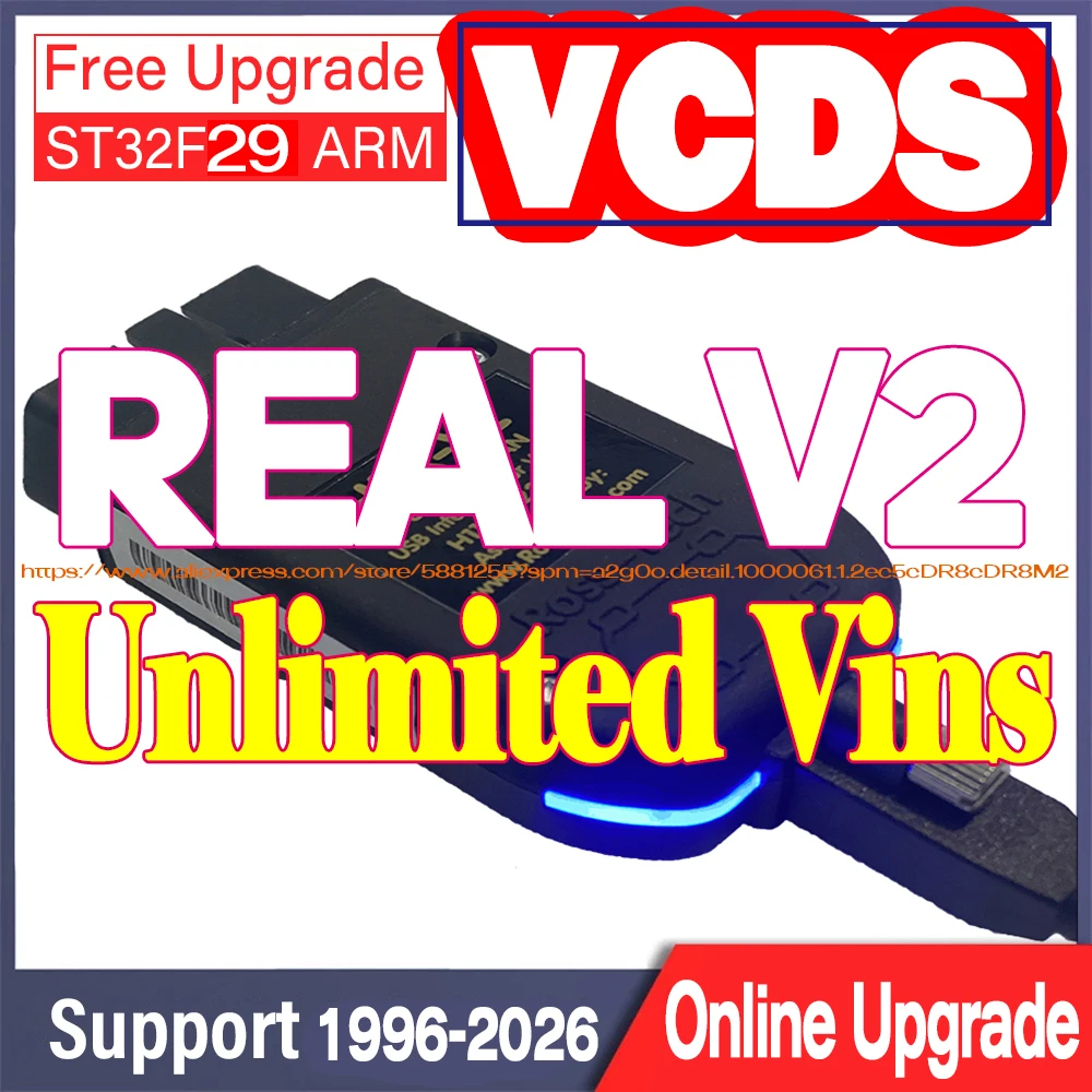 2026 Newest V26.3 VAG COM Scanner VCDS Cable Auto COM Diagnostic Cable Multi-Language VAG HEX V2 REAL V2 Tools OBD2 Scanner