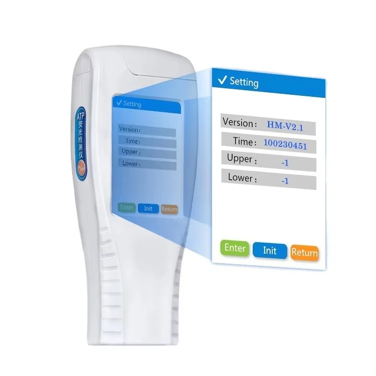 Food Microbiology Testing Equipment Handheld Atp Tester Portable Atp Bacteria Detector with ATP Test Swab