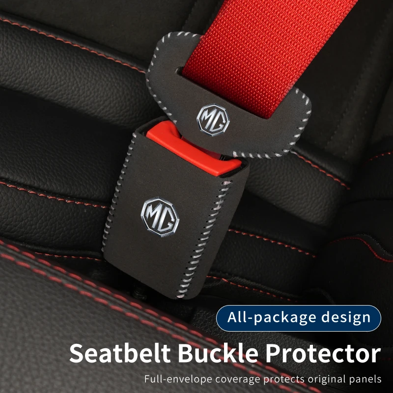 Car Seat Belt Buckle Protector Cover Safety Belt Plug Clip Case For Morris Garages MG 6 3 5 7 RX5 RX8 TF ZR ZS HS GS GT Hector