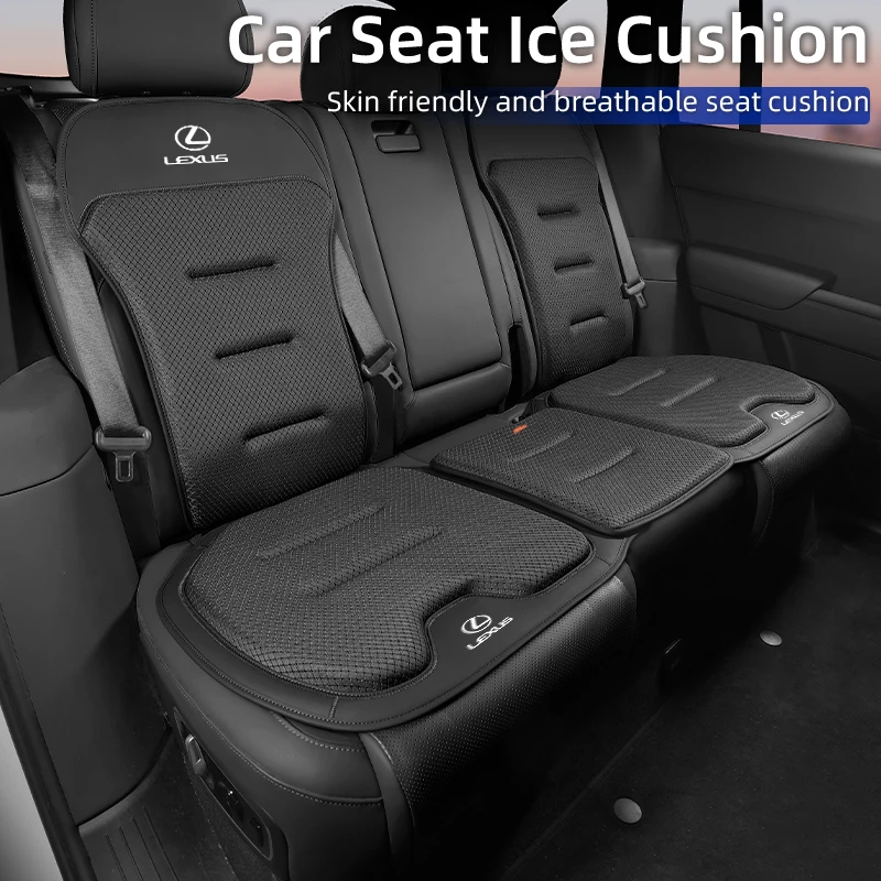 Car Seat Booster Cushion Ice Silk Backrest Seat Cover Accessories For Lexus UX250h RX450h CT200h RX400h NX300h RX350 RX300 GX470