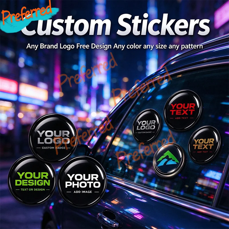 3D Silicone Sticker Personalized Name Doming Decal Emblem Logo Car Car Motorcycle Customize Any Graphic Brand Logo - Free Design