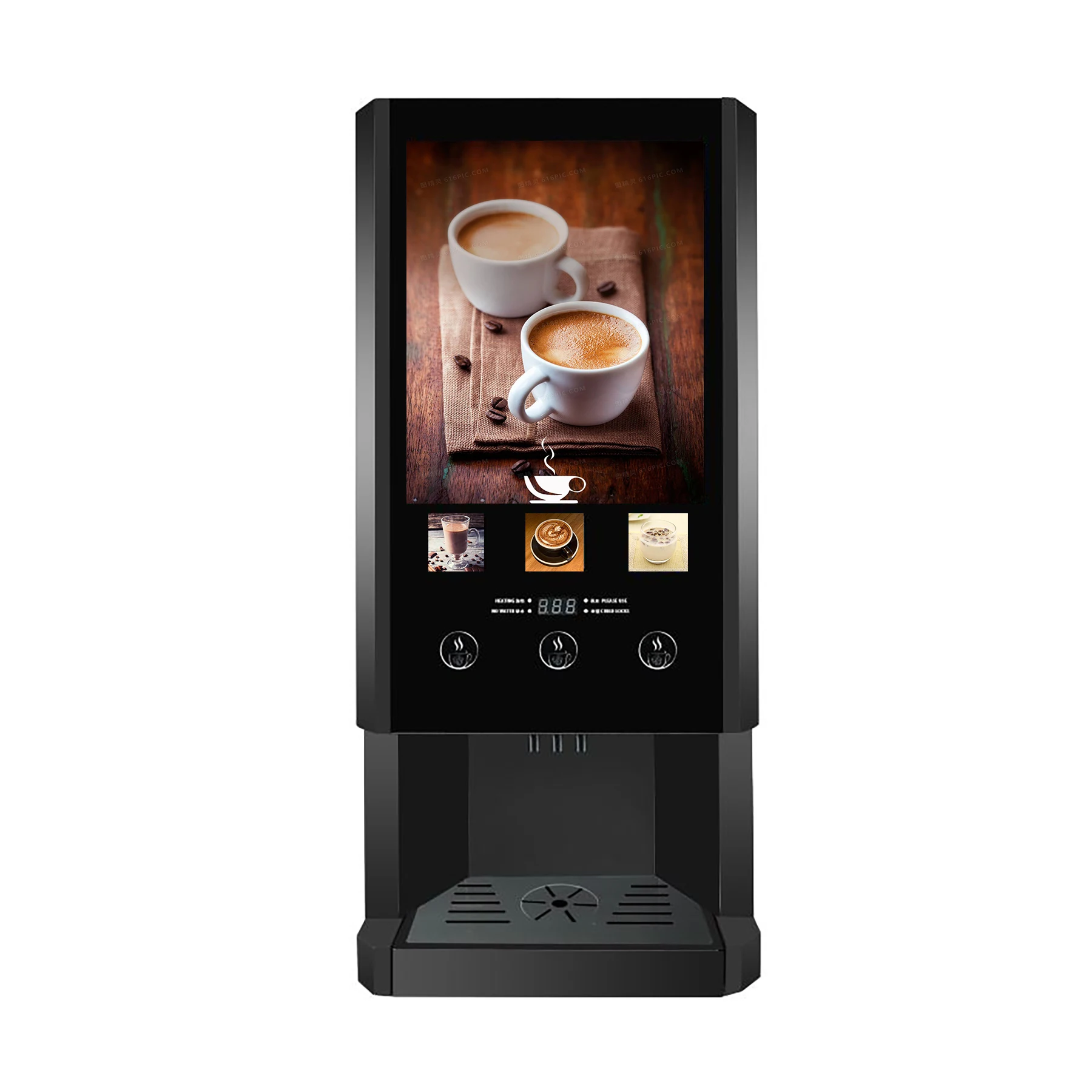 FOODLINE Wholesale Smart Coffee Vending Automat Custom Logo Outer Shell Multi Beverage Flavor Self Sell Equipment