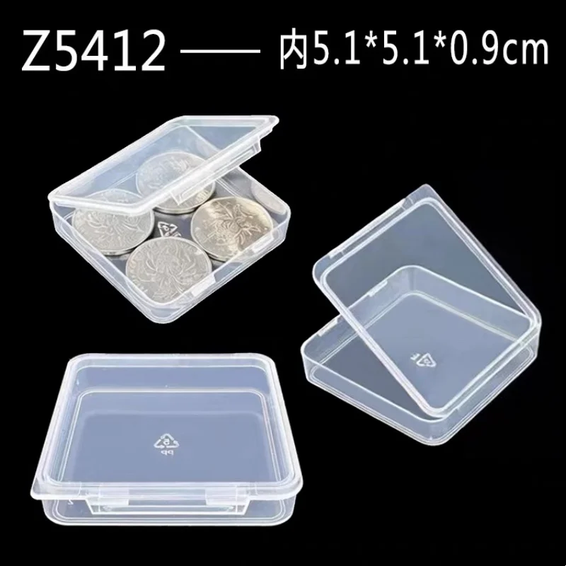 50Pcs Mini Rectangular Translucent Plastic Box Dustproof Strong Storage Case for Jewelry Packing And Organizing Container