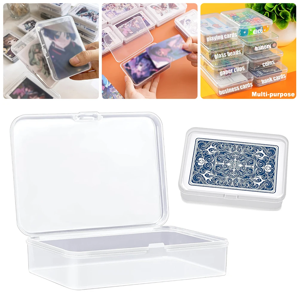 Mini Plastic Box Rectangular Box Storage Box Translucent Box Packing Box Dustproof Durable Strong Jewelry Storage Case Container