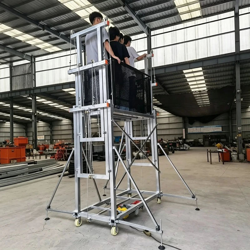 Deposit Customizable Electric Scaffold Lift New Foldable Mobile Lift Platform Electric Scaffolding Hoisting Equipment Lifters
