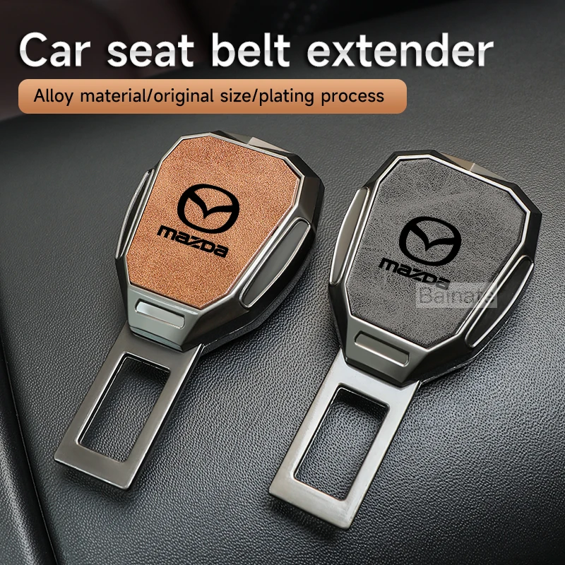 Car Seat Belt Clip Extender Safety Seatbelt Lock Buckle Plug For Mazda 2 3 6 MX-5 CX-5 CX-8 CX-30 Axela BT-50 Car Accessories