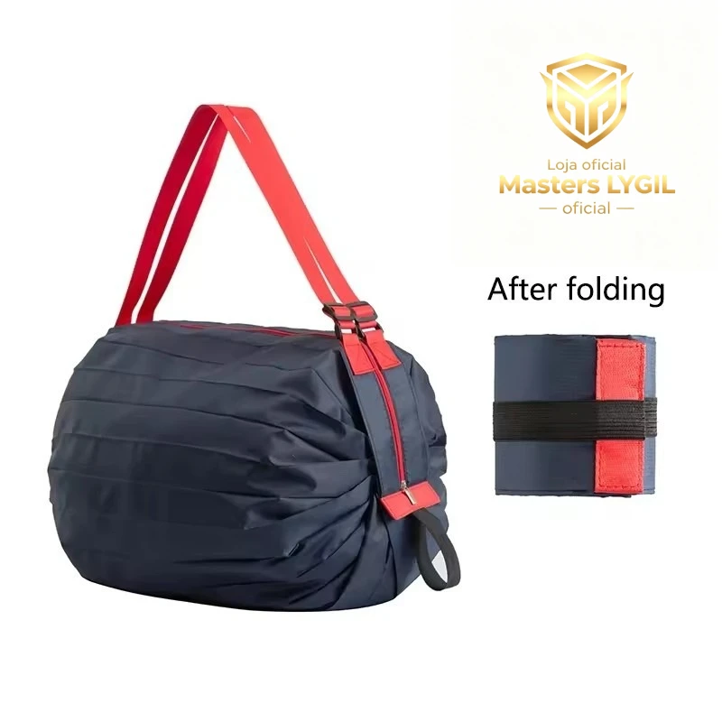 Durable Waterproof Foldable Shopping Bag Reusable Grocery Tote Large Capacity Portable Eco-friendly Bag for Supermarket Home Use
