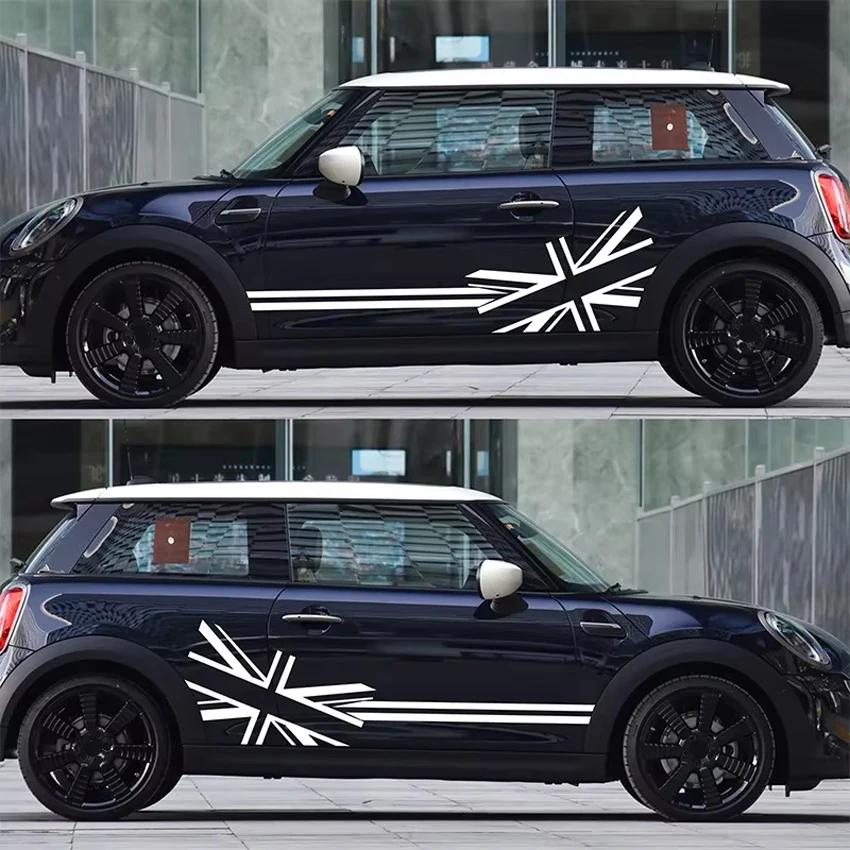 For Mini Cooper car latte art R56 R50 F60 F55 F56 F54 meter flag Car stickers