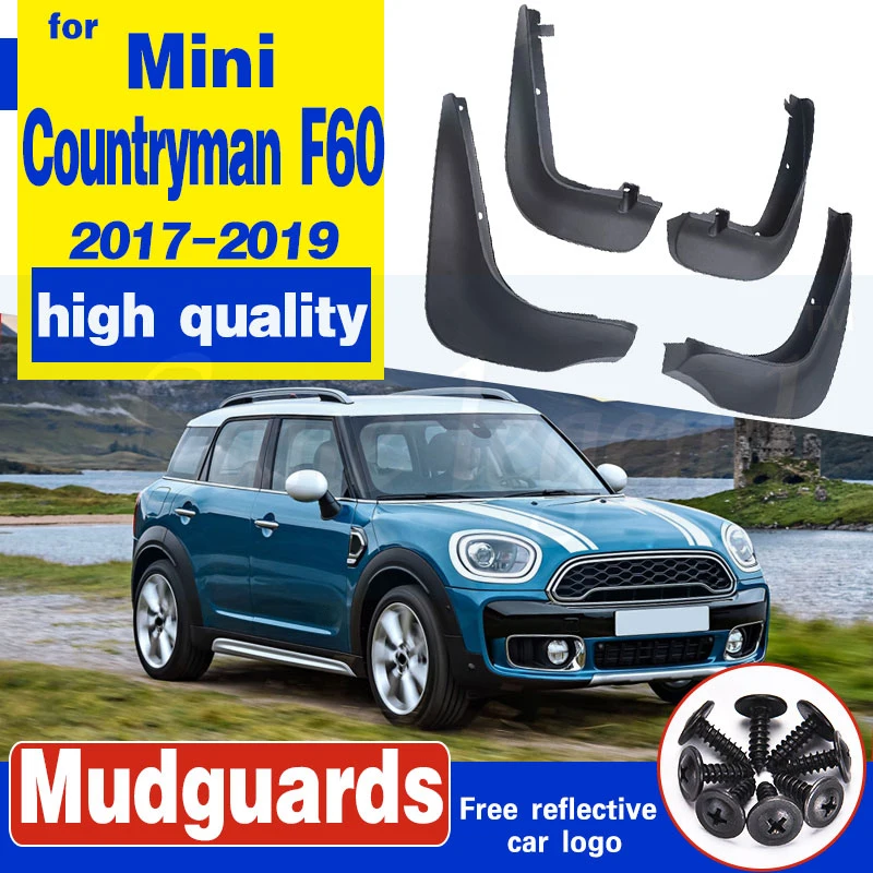 OE Styled Car Mud Flaps For Mini Countryman F60 2017 2018 2019 Mudflaps Splash Guards Mud Flap Mudguards 82162410137 82162410138