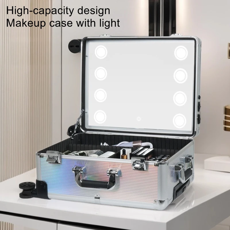 20 inch makeup artist special box universal wheel portable large capacity cosmetics storage box dustproof password lock