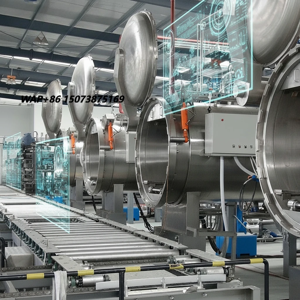 New Automatic Spray Water Retort Machine 304 Stainless Steel for Herring Mackerel Slices Food Pasteurizer for Seafood Factory