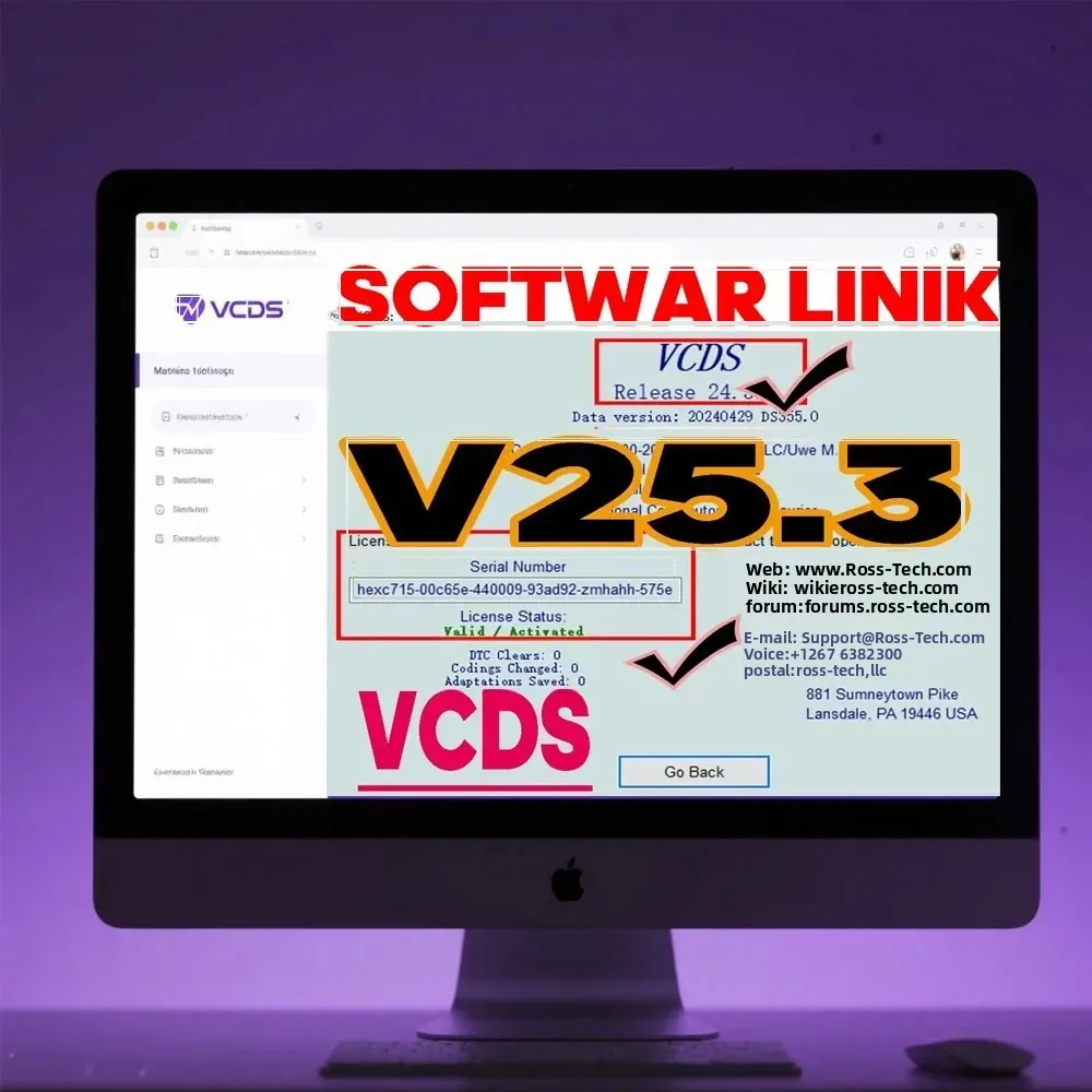 UPDATE SOFTWARE VAG-COM OBD2 Scanner HEX V2 USB Interface FOR Unlimited VINs Atmega162 Multilingual VCDS