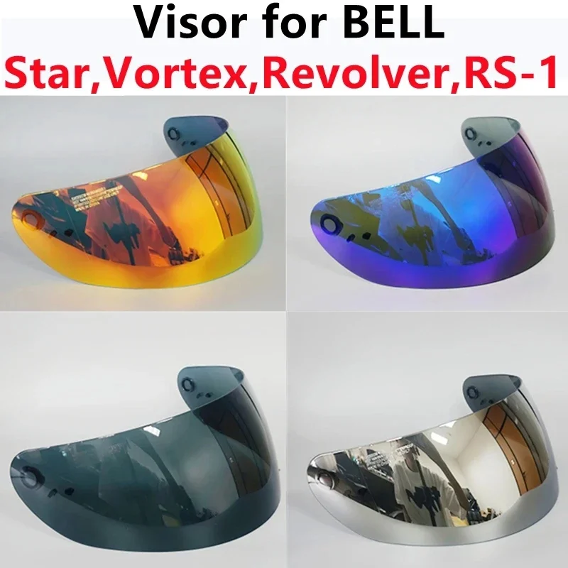 Motorcycle Helmet Visor for BELL Qualifier DLX MIPS Anti-scratch UV Wind Shield Glasses Visor For BELL Vortex Revolver RS-1 RS-2