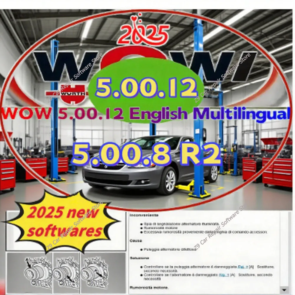 2025 Wurth WOW 5.00.12 And HAYNES Vivid 2015.1 Automotive Diagnostic & Repair Software Multilingual Version by ￼ 007 Automotive