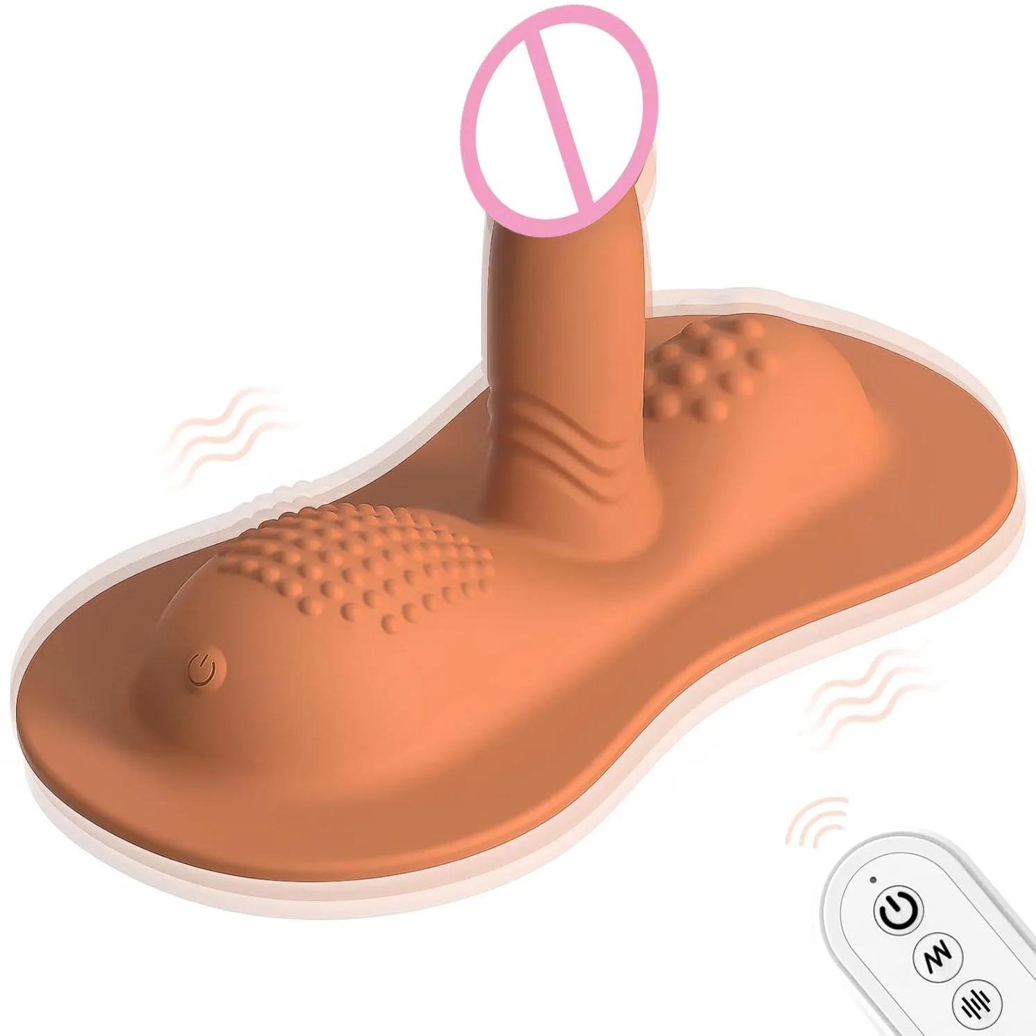 Powerful Triple Motor Riding Dildo on Soft Cushion 10 Vibration Wireless Remote Realistic Silicone Penis for Hands Free Orgasms