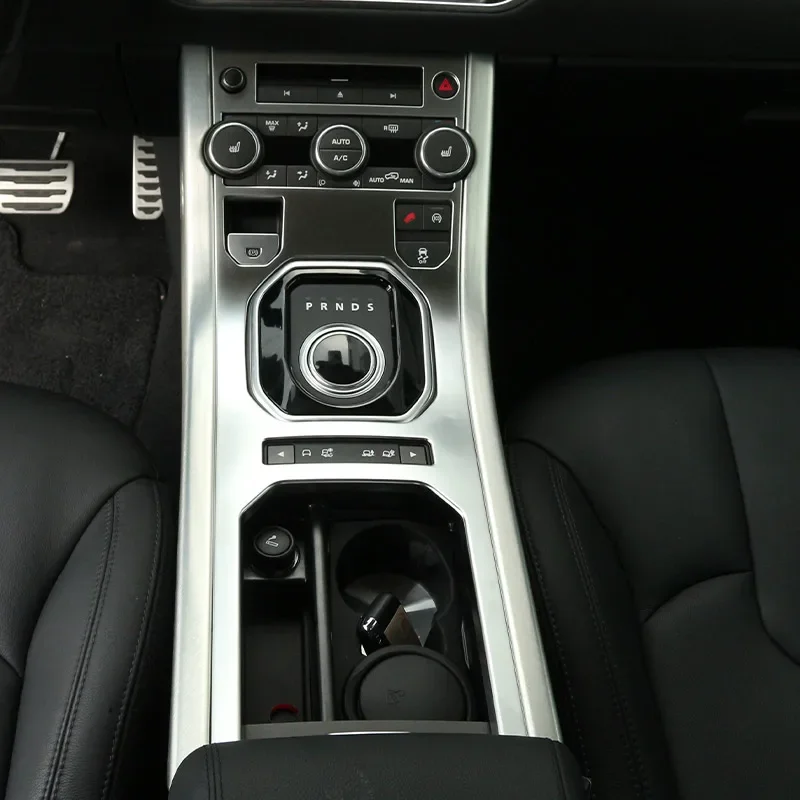 ABS Chrome For Land Rover Range Rover Evoque 2011-2018 Car Internal Gear Shift Box Panel Cover Trim Frame Stickers Accessories