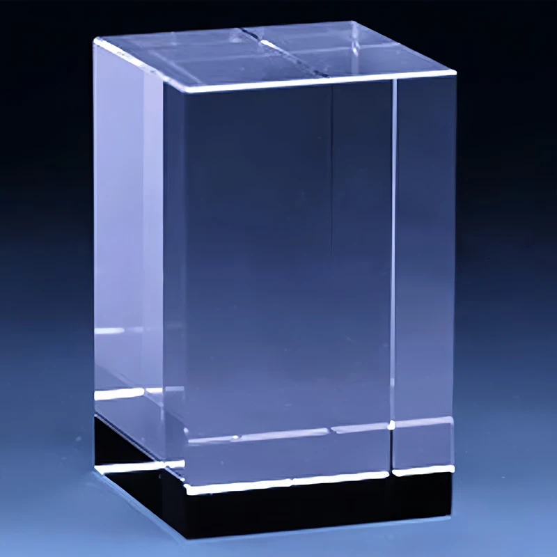 XTool Optical K9 Crystal Cube Blank for Laser Engraving or Printing Miniatures Home Decor Photographic Prop Glass Paperweight