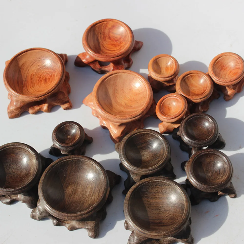 Acid Branch Wood Display Stand Base For Crystal Ball Sphere Globe Stone Home Decoration