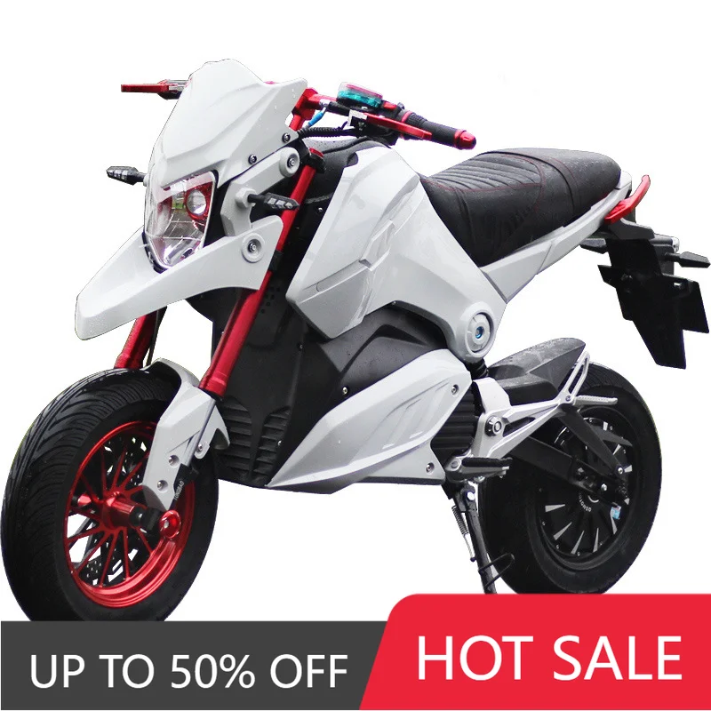 QQW Factory direct sales 72v adult off-road electric racing motorcycle high-speed 2000-watt motor remote full price sales
