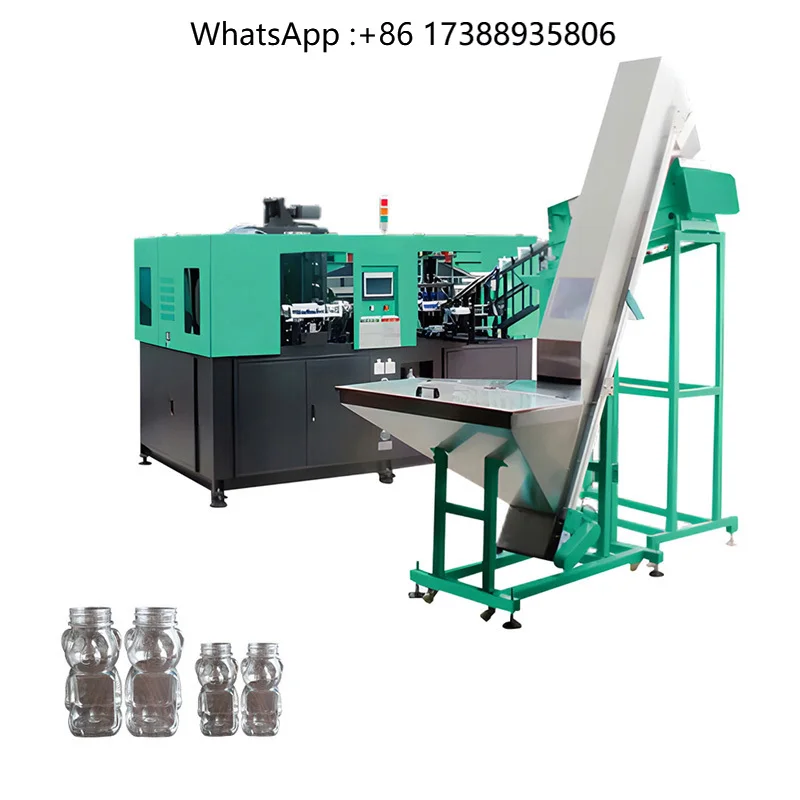 Automatic PET Preform Bottle Blowing Machine 6 Cavity Electric Heating Oven Digital Display