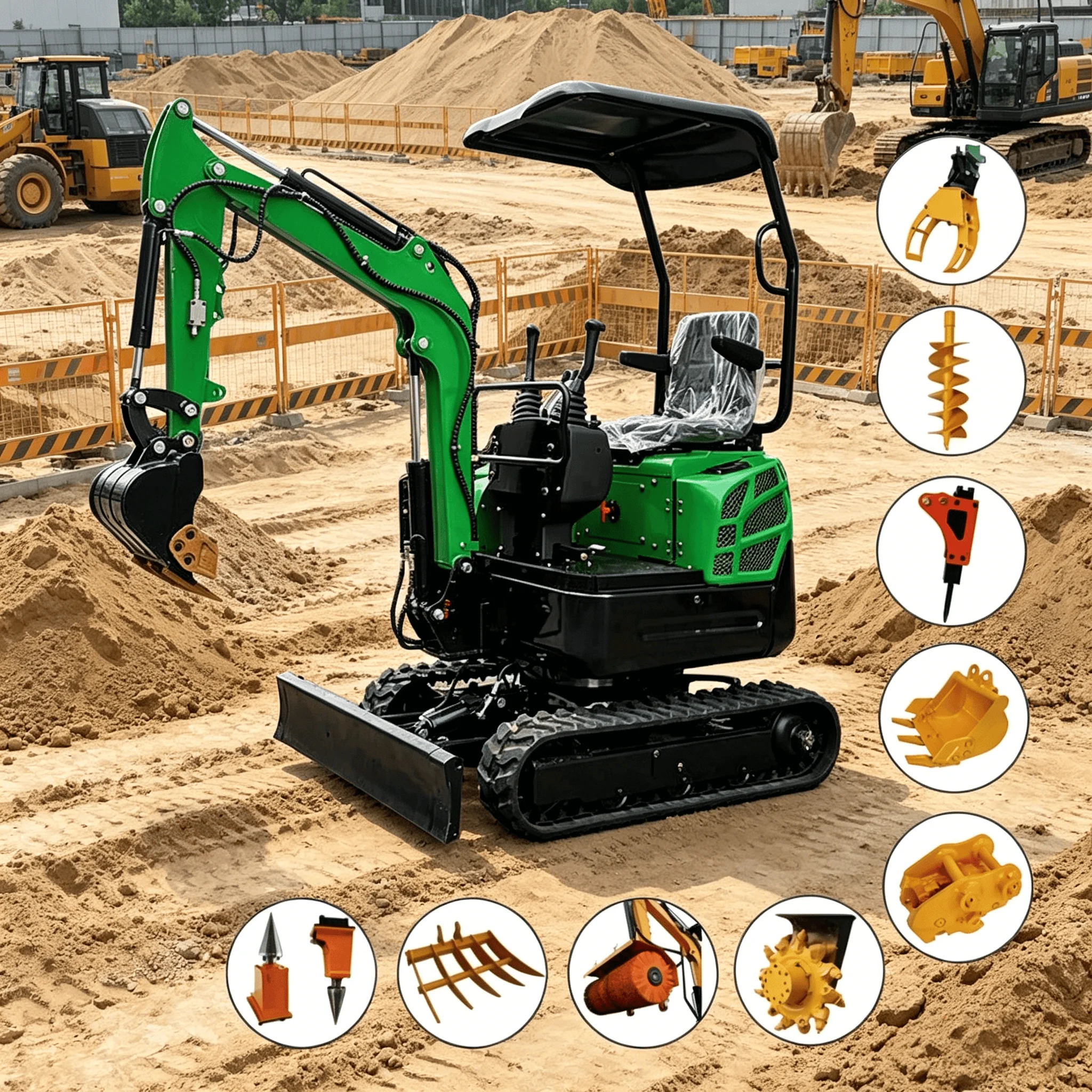 CNM-13H 1.3 Ton Mini Excavator Crawler Excavator Compact Portable Customizable Full Accessories Farm Garden CE EPA Certified