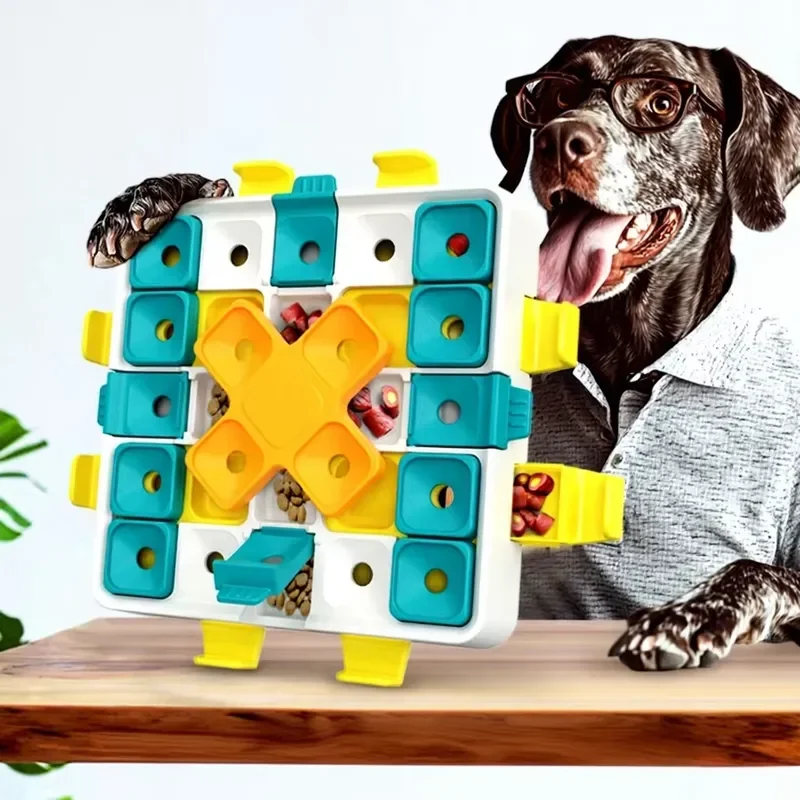 for ABS Modern Cute Educational Dog Puzzle Feeder Toy Eco-Friendly Material Hidden Food Training Sniffing Exercise Boredom