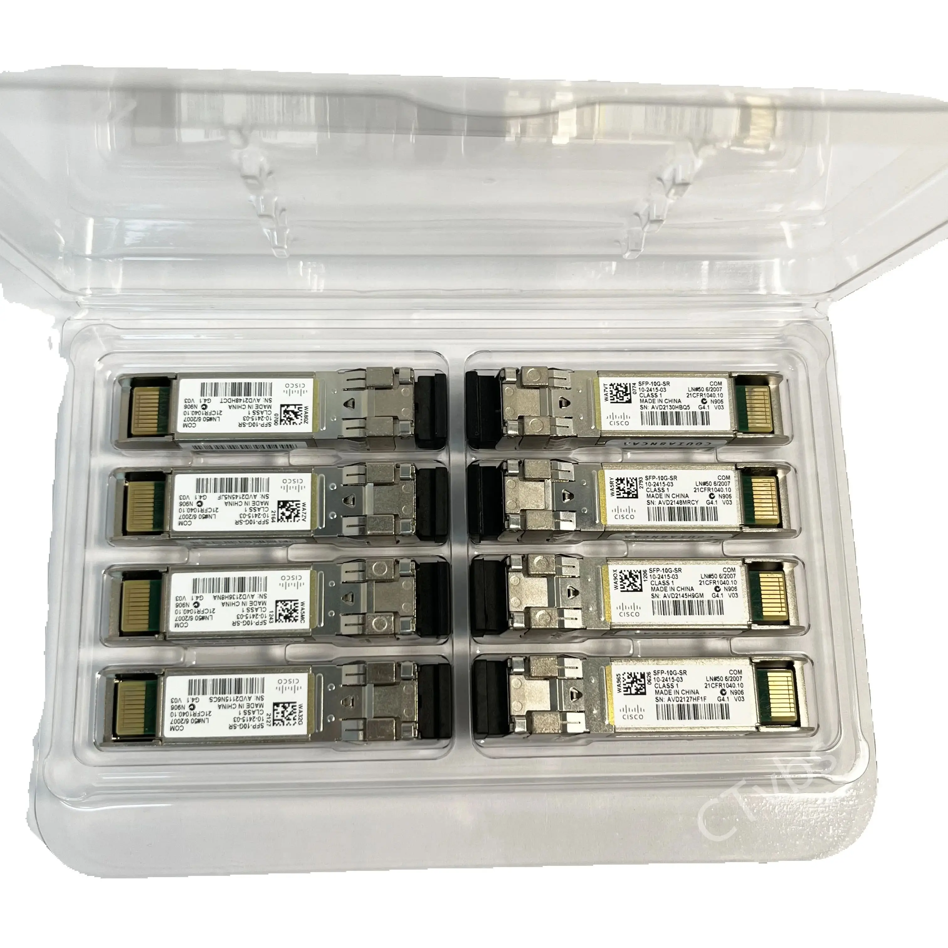 8PCS SFP-10G-SR V03 Original CISCO 10-2415-03 850nm 10GBASE-SR SFP+ Multi mode Module