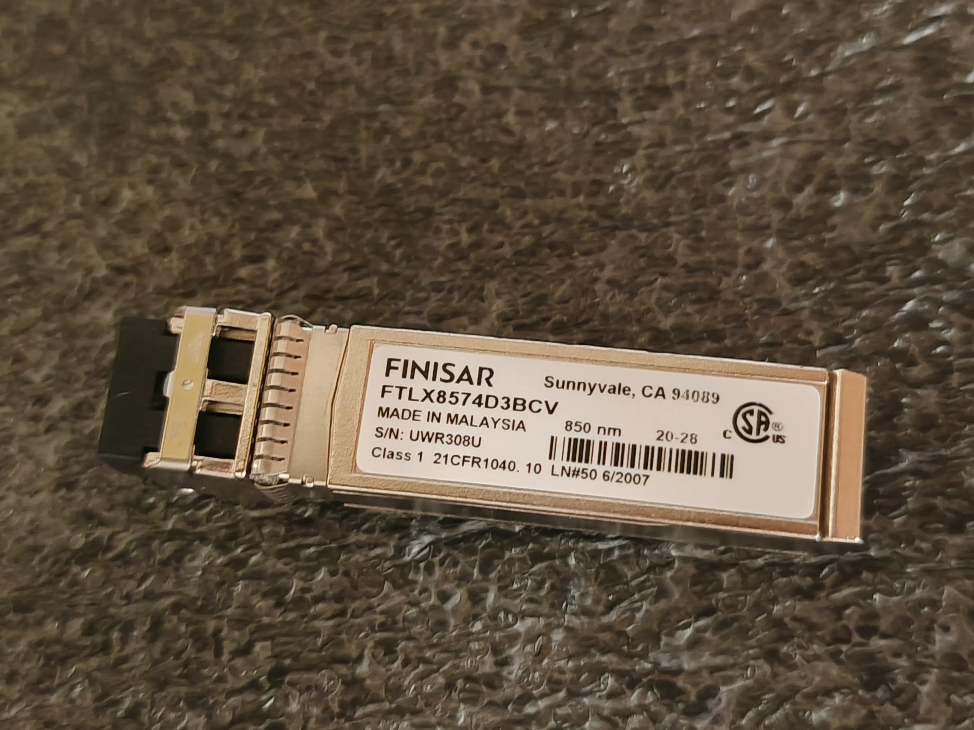 Fiber Port SFP Transceiver 10GB 850NM FTLX8574D3BCV Finisar SFP+ Fiber Module Sfp