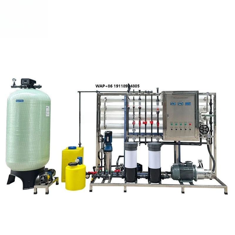 CE ISO Certified 1000LPH Seawater Desalination System Two Stage RO Drinking Water Maker