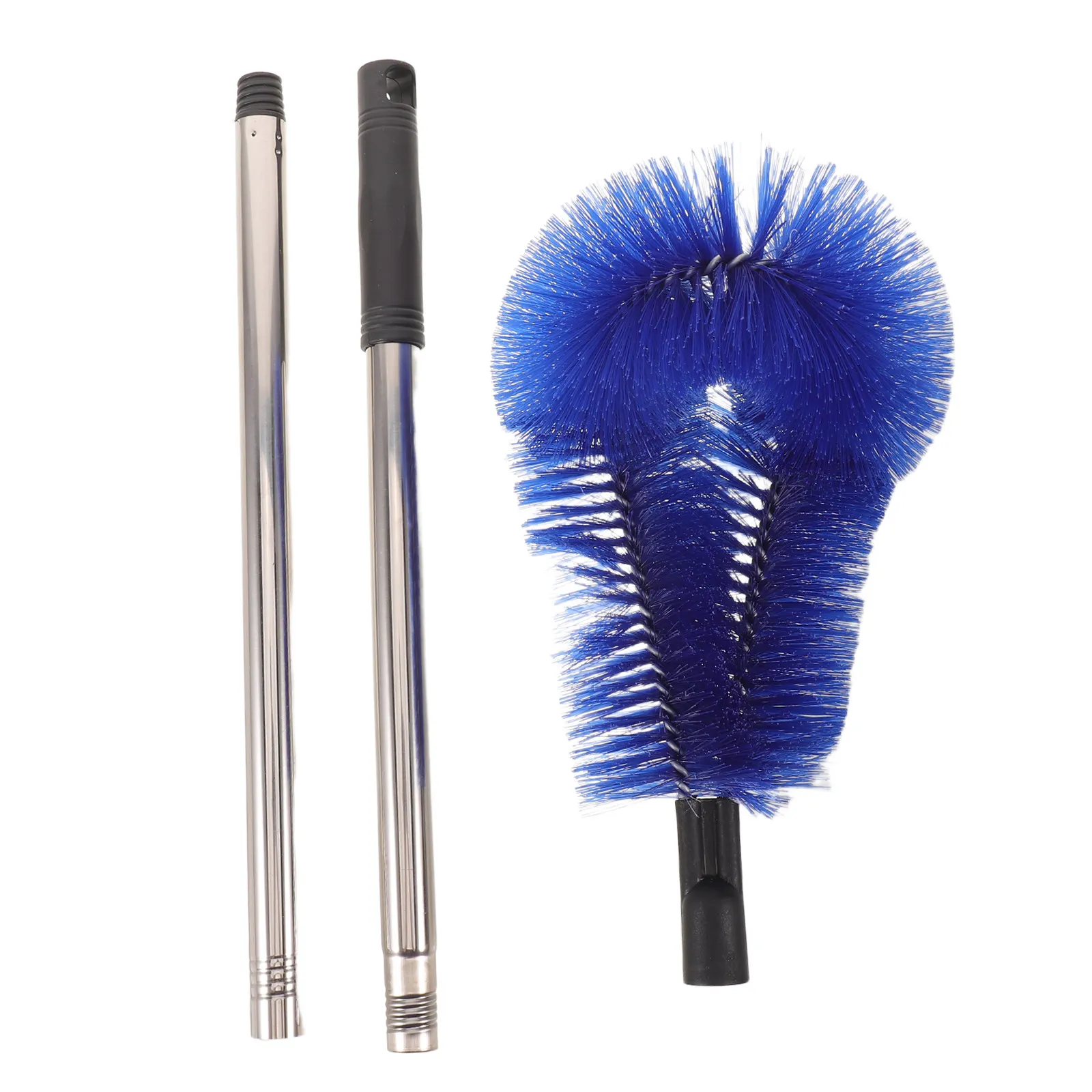 Bird Bath Brushes Long Handle Bathtub Cleaning Brush Curved Hard Bristle Scrubber Outdoor Fountain Gutter Channel Cleaner