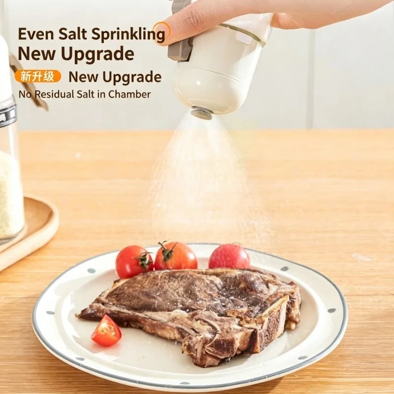 180ml Quantitative Salt Shaker 0.5g Per‑Push Seasoning Bottle Push‑Type Spice Dispenser Kitchen Cooking Storage Tool