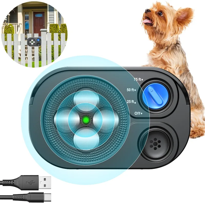 ​Automatic Ultrasonic Dog Barking Deterrent - Safe Anti-Bark Device for Training, Stop Unwanted Barking Humanely