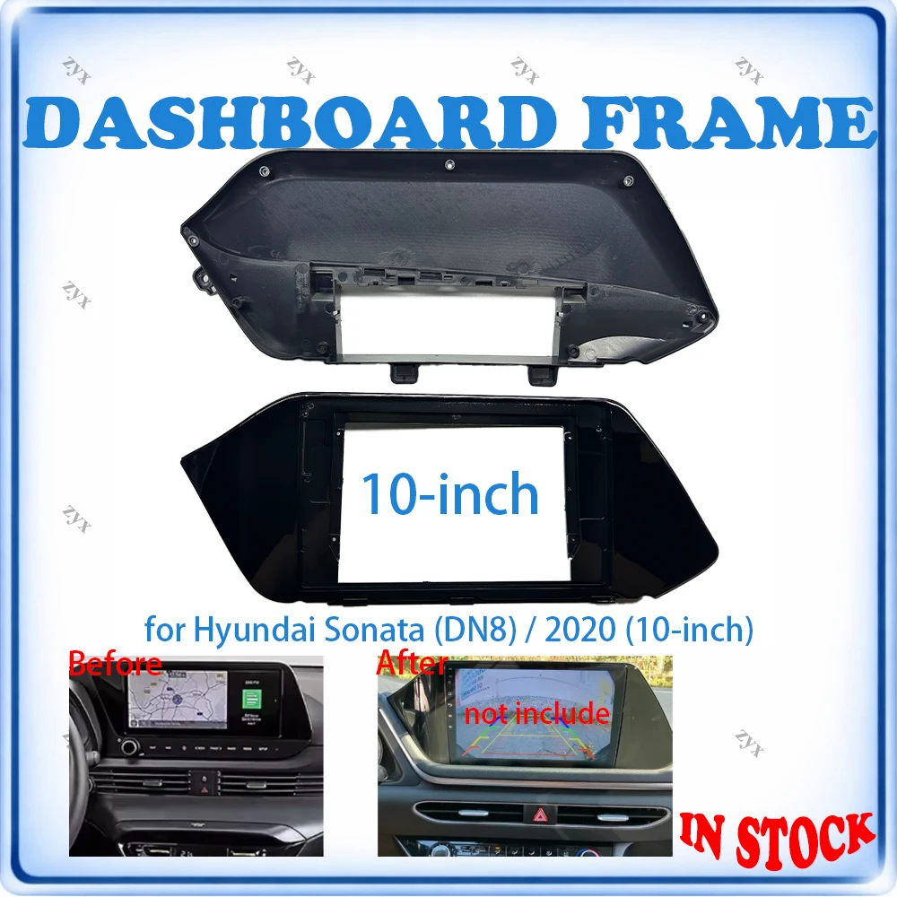 Car Radio Fascia Frame For Hyundai Sonata 2020 10 inch Wiring Harness Power Cable Car Accessories Plug & Play