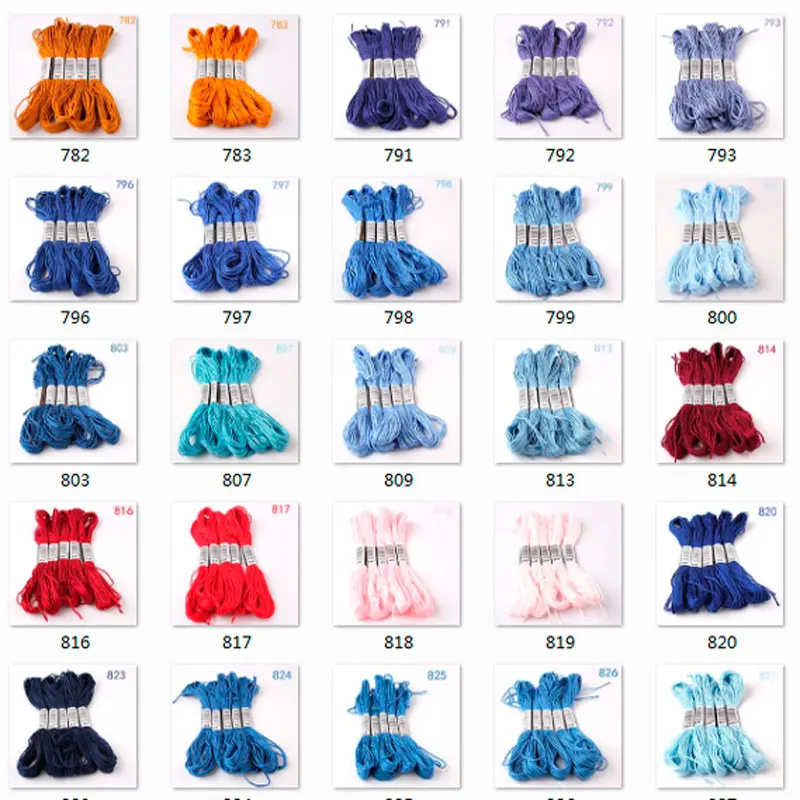 772--938--10 Pieces Cross Stitch Threads / Cross Stitch Embroidery Thread / Custom Threads Colors All 447 Color Stock NO3