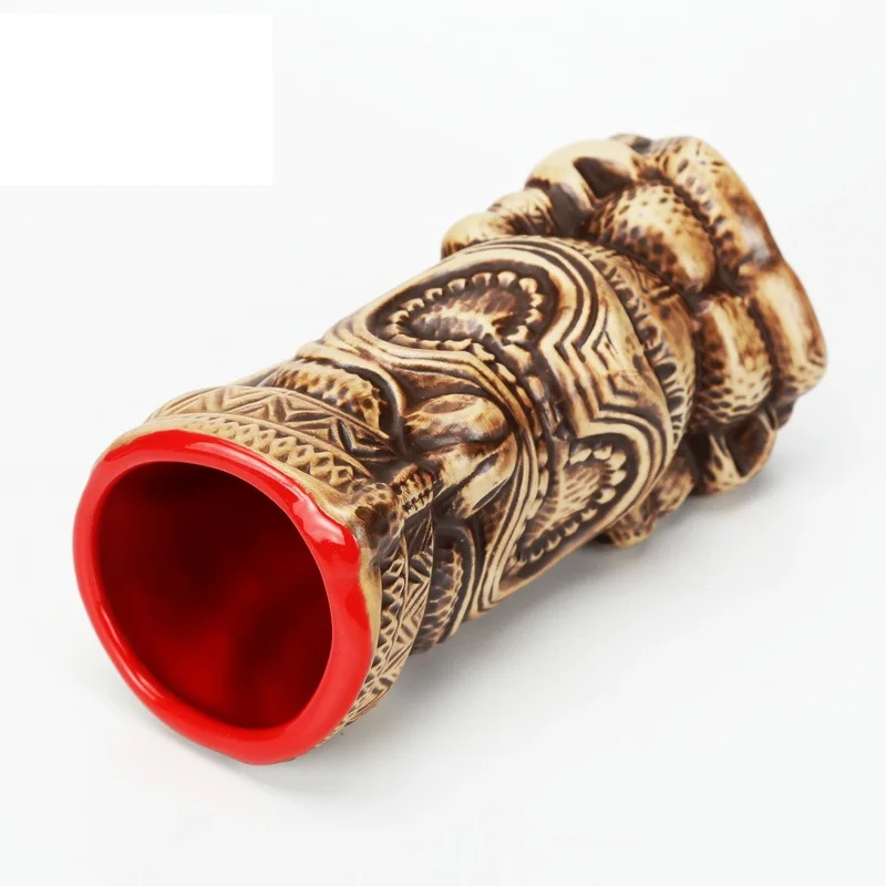 400ml Ceramic Tiki Mug Creative Porcelain Beer Wine Mug Cup