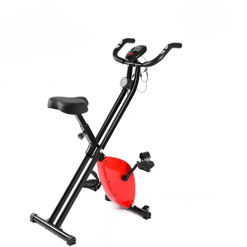 Foldable X-Bike Magnetic Resistance Exercise Bike Portable Indoor Home Fitness Training Equipment