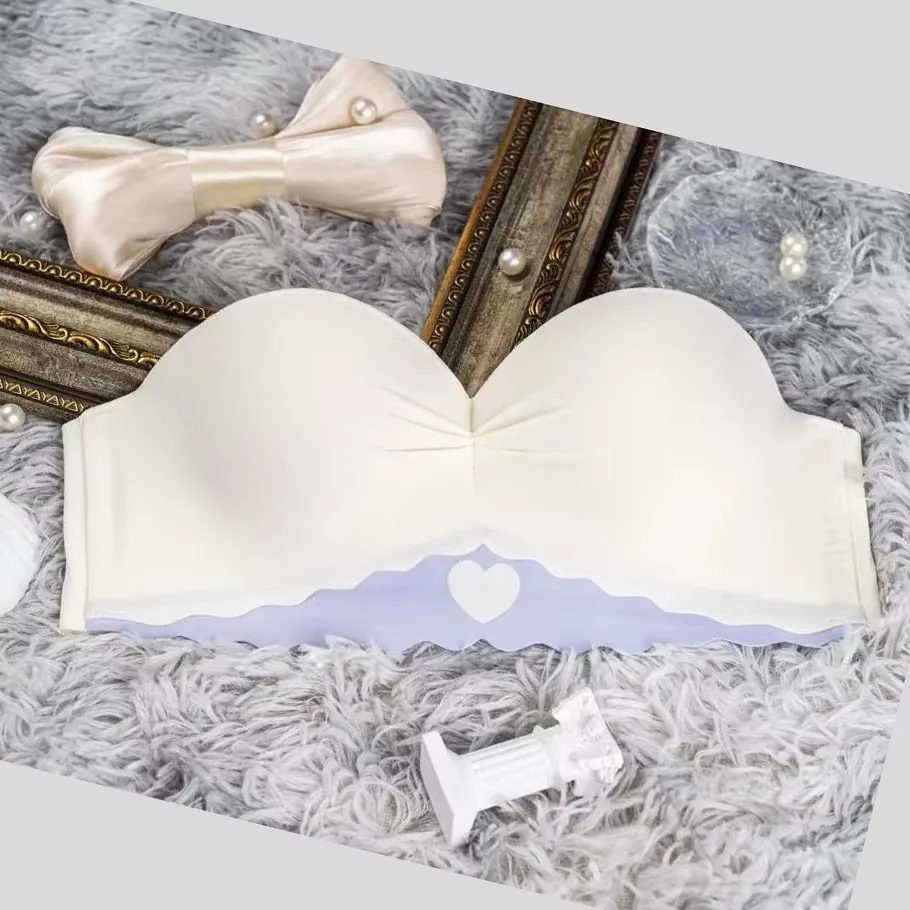 Invisible Shoulder Japan and South Matching Women's Non-slip Small Chest Big Gather Two Wear Korea Bra Underwear