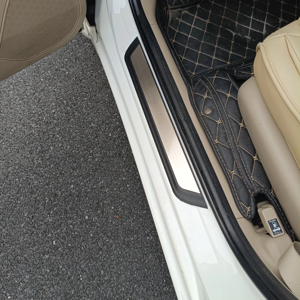 For Honda CR-V CRV 2027-2022 Car Door Sill Welcome Pedal Threshold Protector Stickers ABS Steel Anti-Scratch 3d Auto Accessories