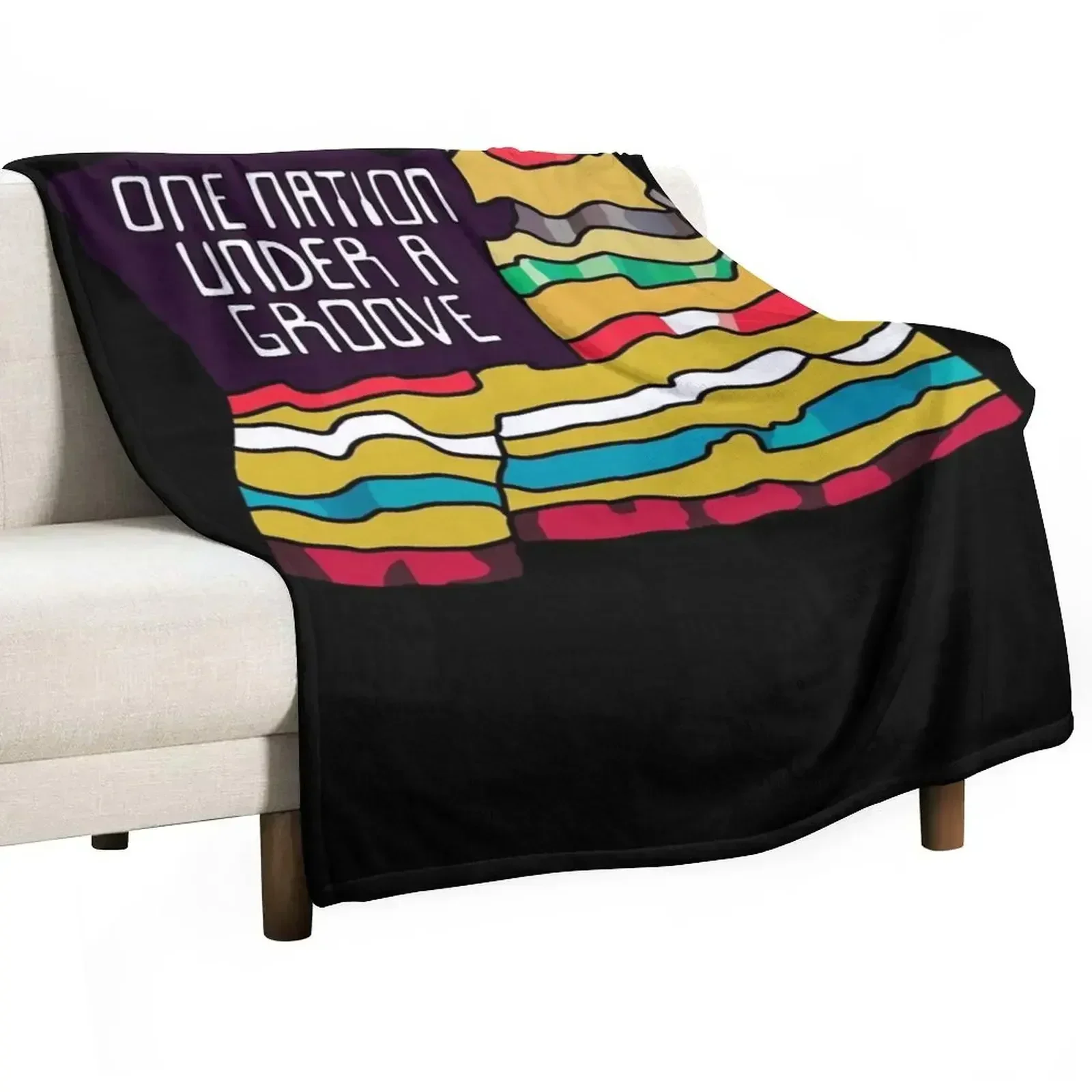 One Nation Under A Groove Funkadelic Quote Throw Blanket Baby Sofas manga Giant Sofa For Decorative Sofa Cute Blankets