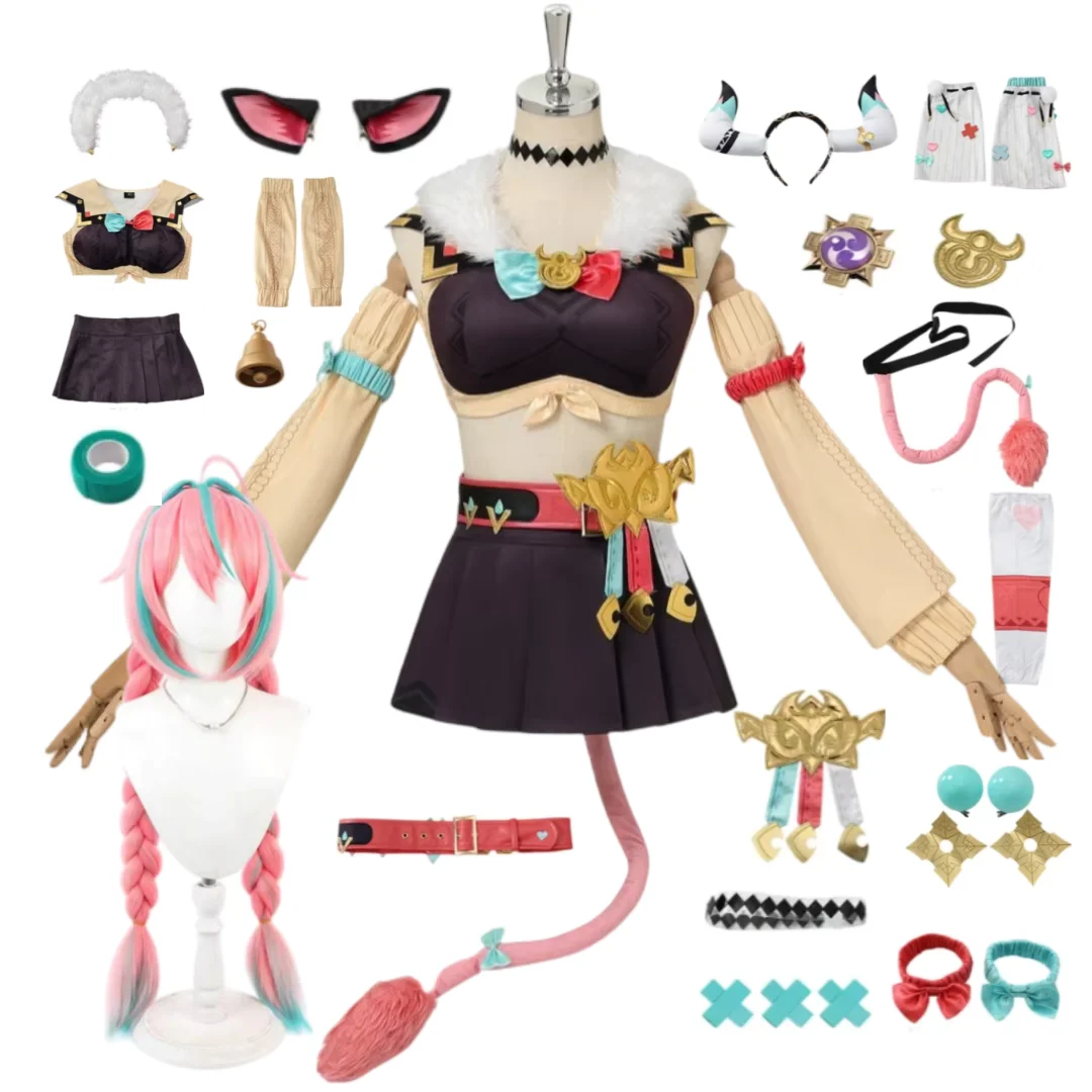 Game Genshin Impact Varesa Cosplay Costume Wig