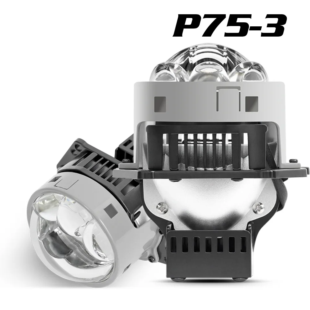 New 3-inch double lens LED headlight, three laser direct headlights, high power 170W ultra-bright far and near integration