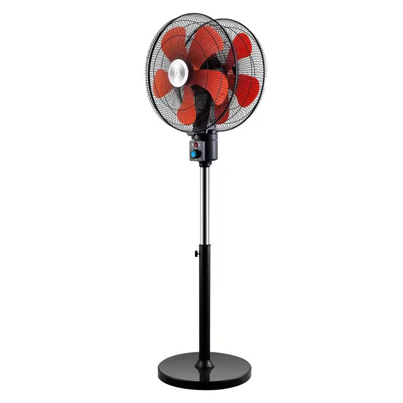 Dual-head Electric Fan, 360° Rotating Fan, Commercial-Grade 18-Inch Floor Fan, 170W High-Power, 3-Speed Settings